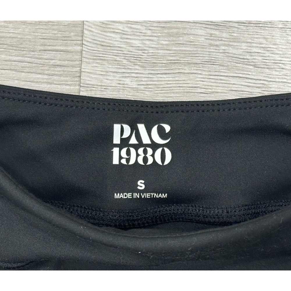 PAC 1980 WHISPER Athletic Black Skort Small Soft White Stripe Retro Style NEW - Picture 8 of 8